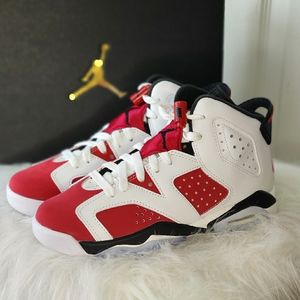 ❤️*SOLD*Air Jordan Retro 6 Carmine 2021 Size 4Y❤️